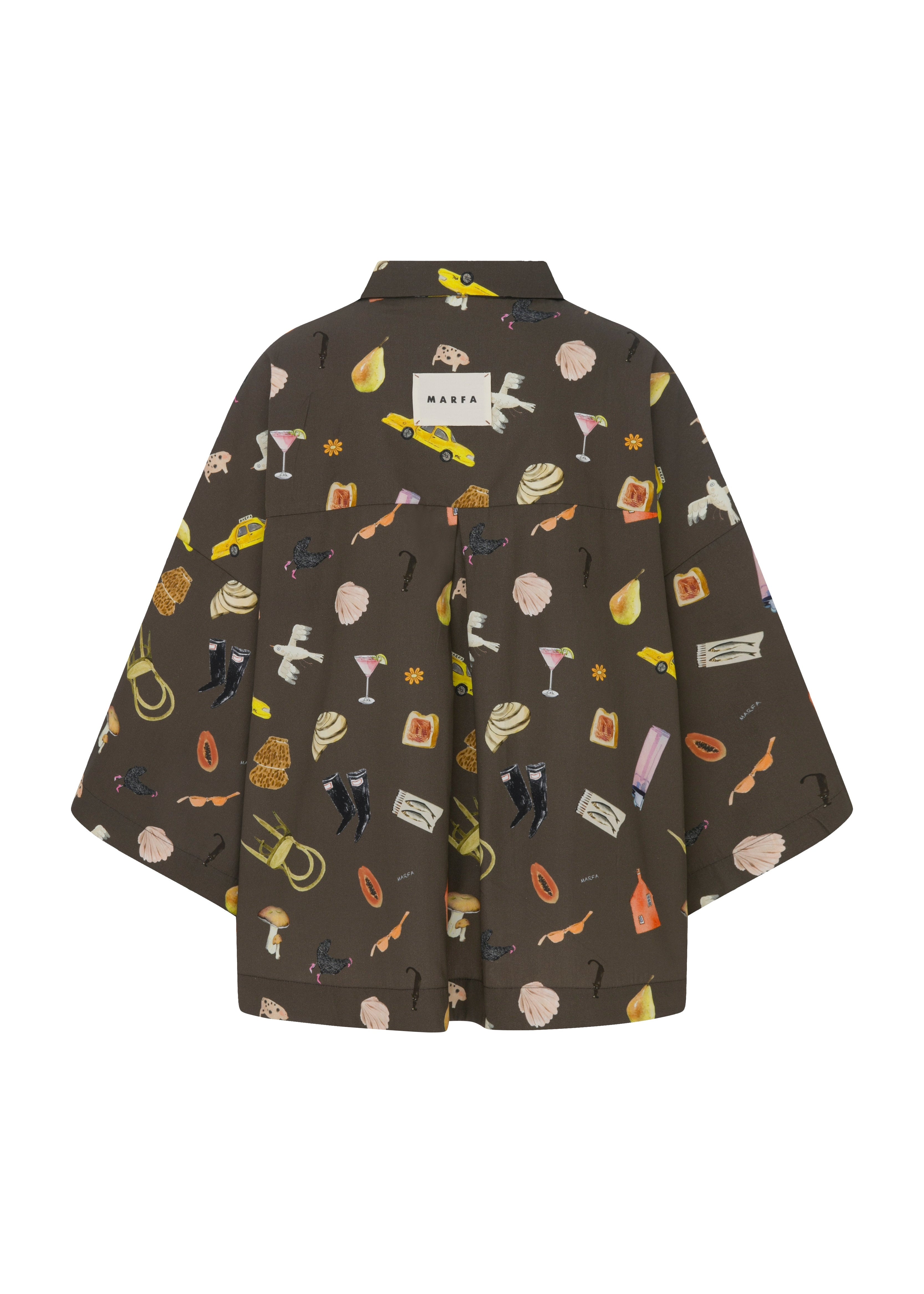 Brown mixed Owershirt