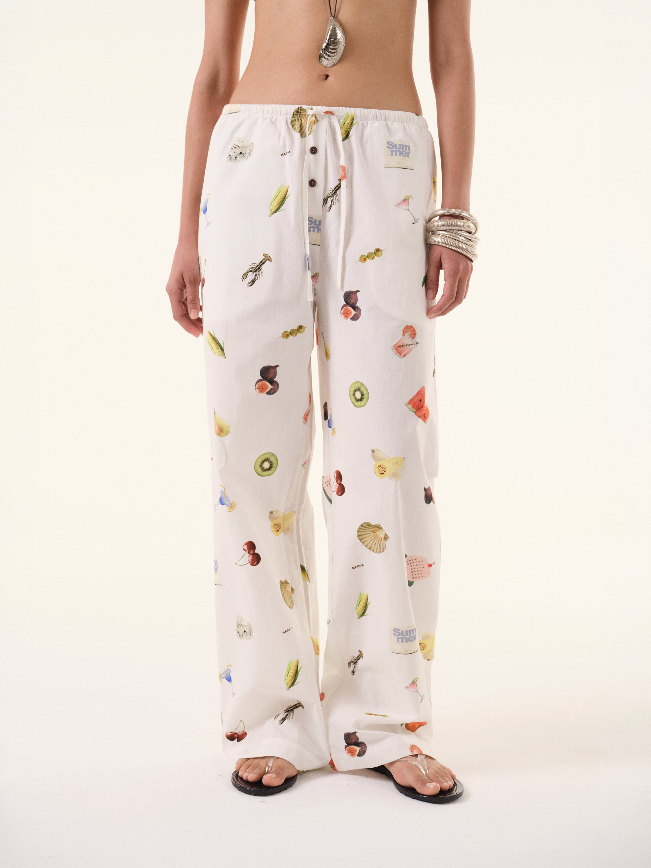Summer White Trousers