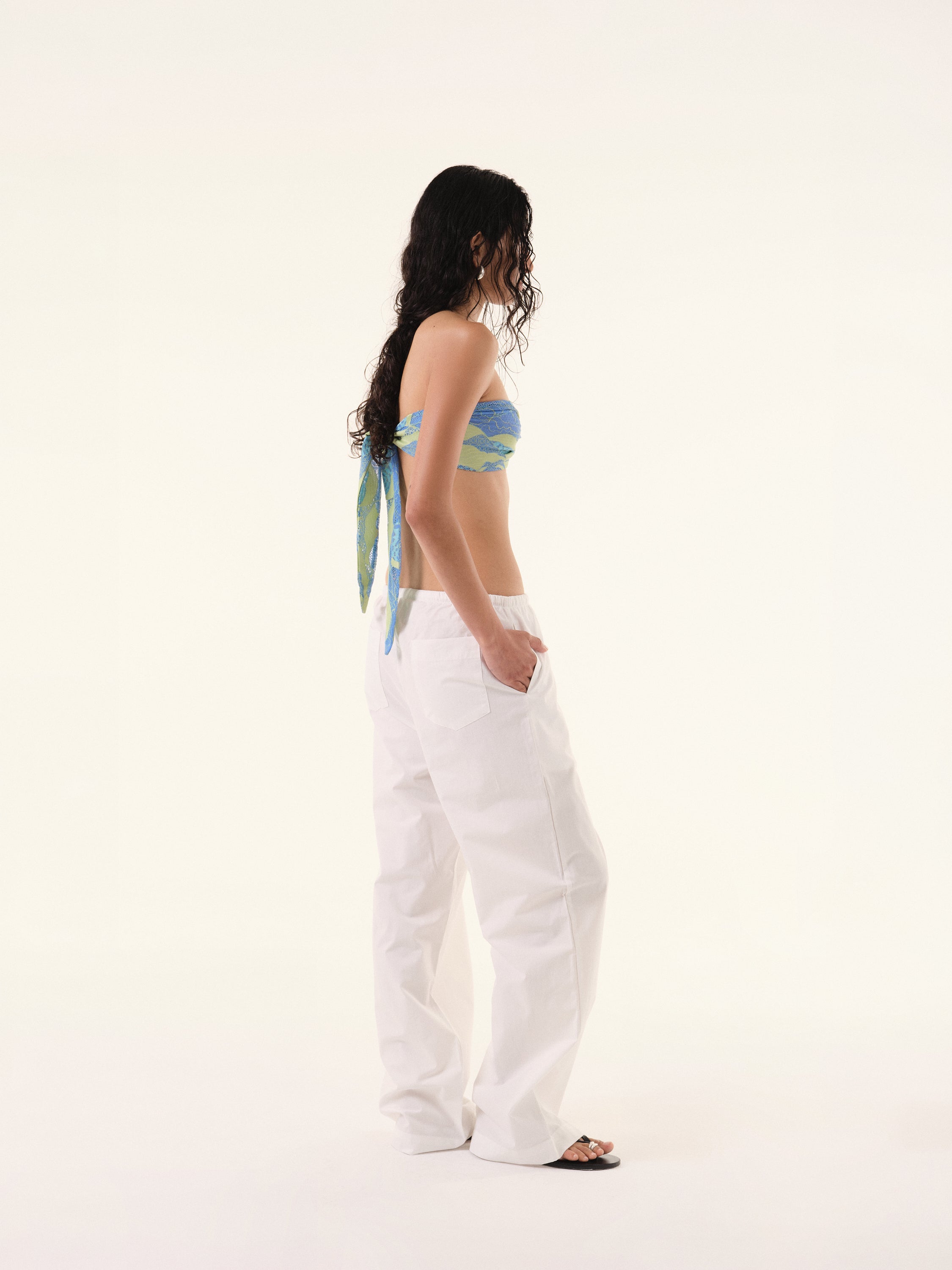 Monica White Trousers