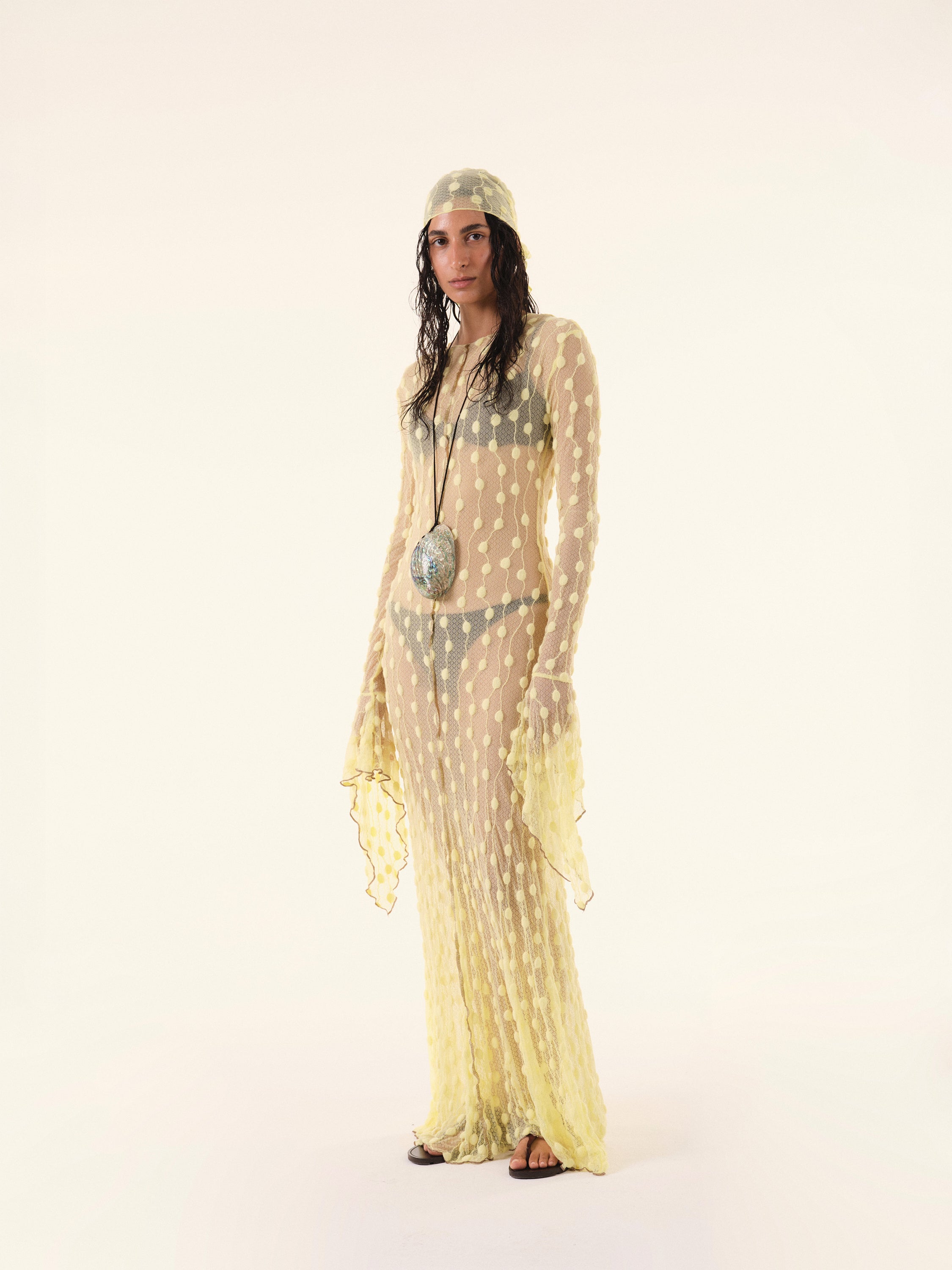 Yellow Debbie Lace Dress