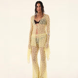 Yellow Debbie Lace Top