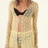 Yellow Debbie Lace Top