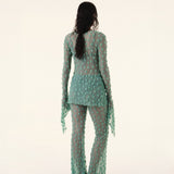 Green Debbie Lace Trousers