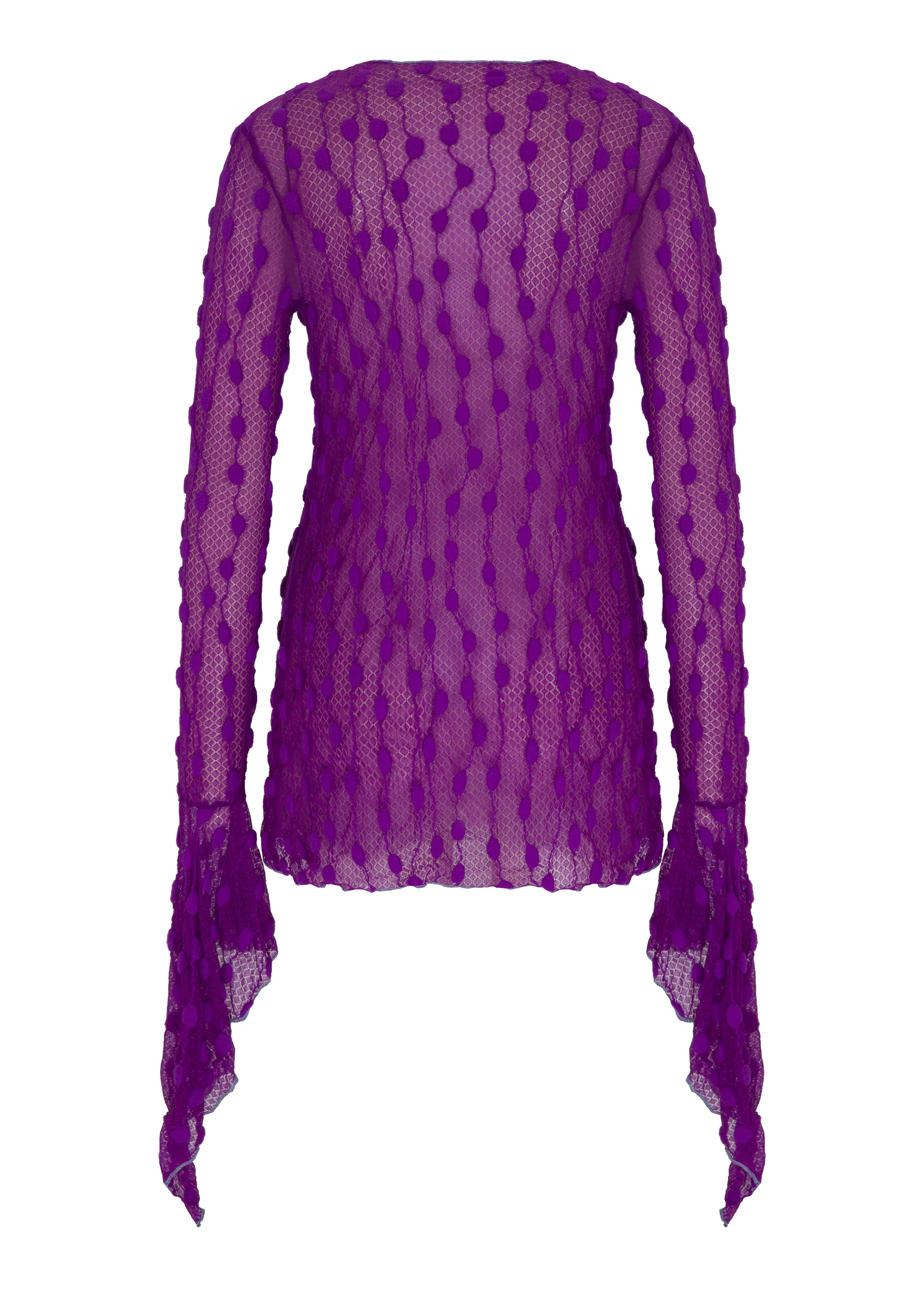 Purple Debbie Lace Top
