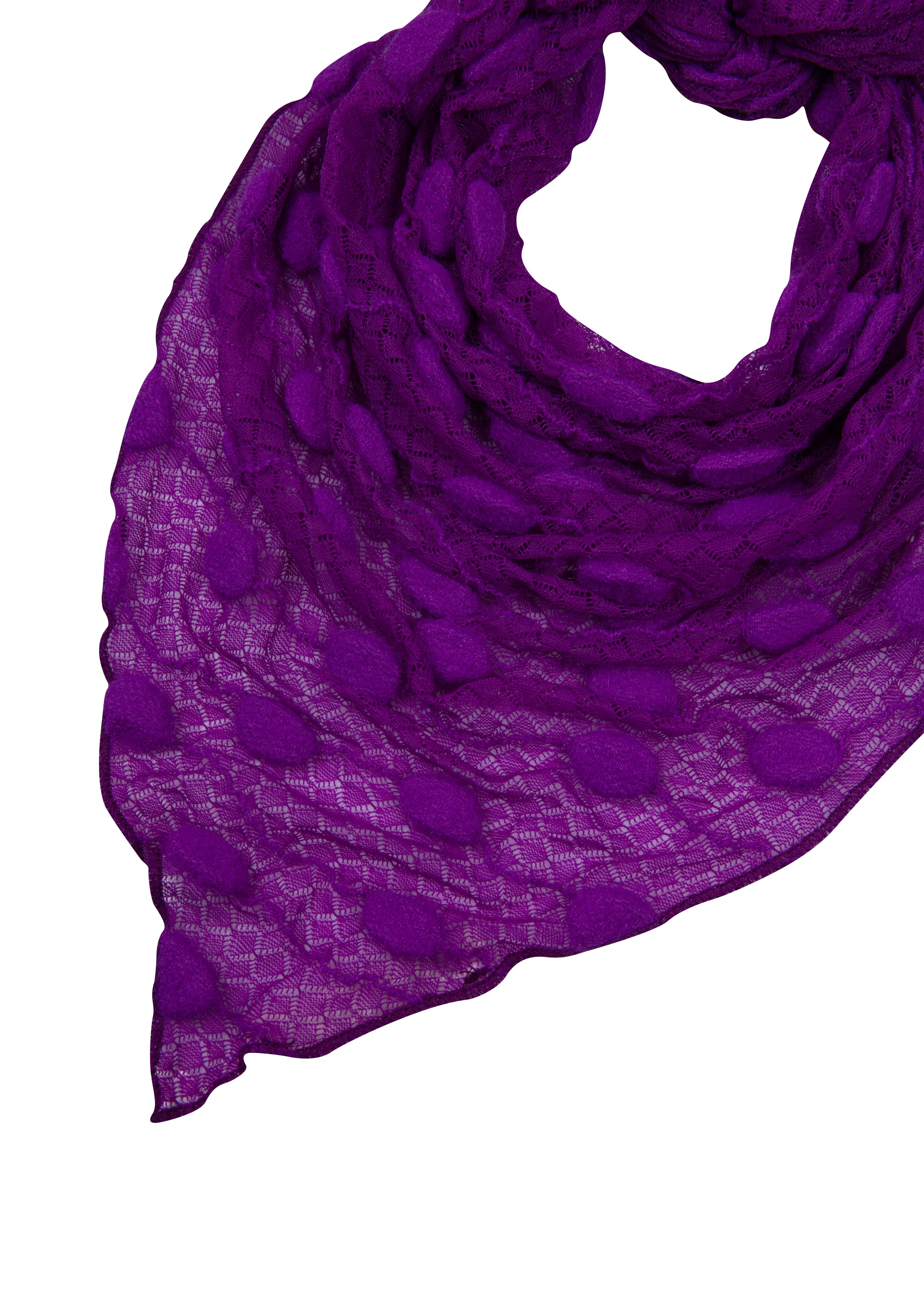 Purple Debbie Lace Scarf