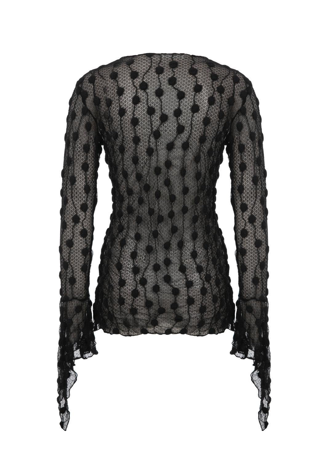 Black Debbie Lace Top