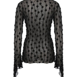 Black Debbie Lace Top