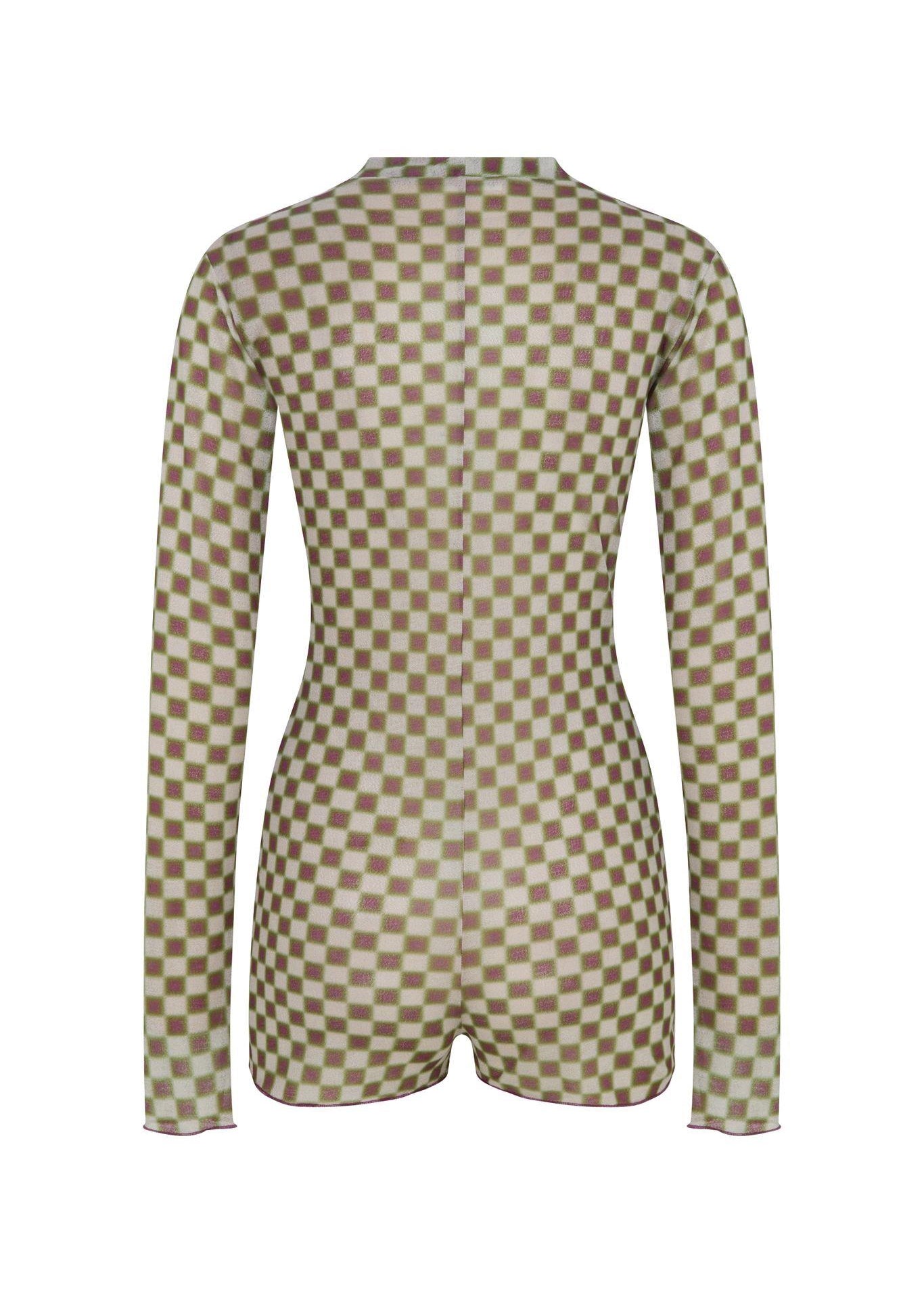 Checked Jumpsuit