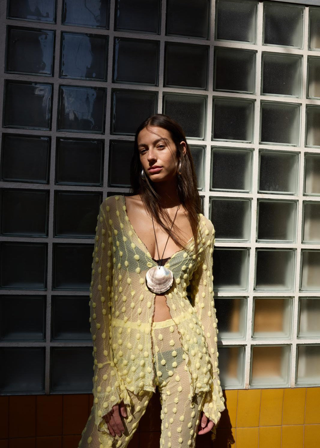 Yellow Debbie Lace Top