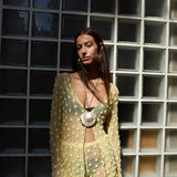 Yellow Debbie Lace Top