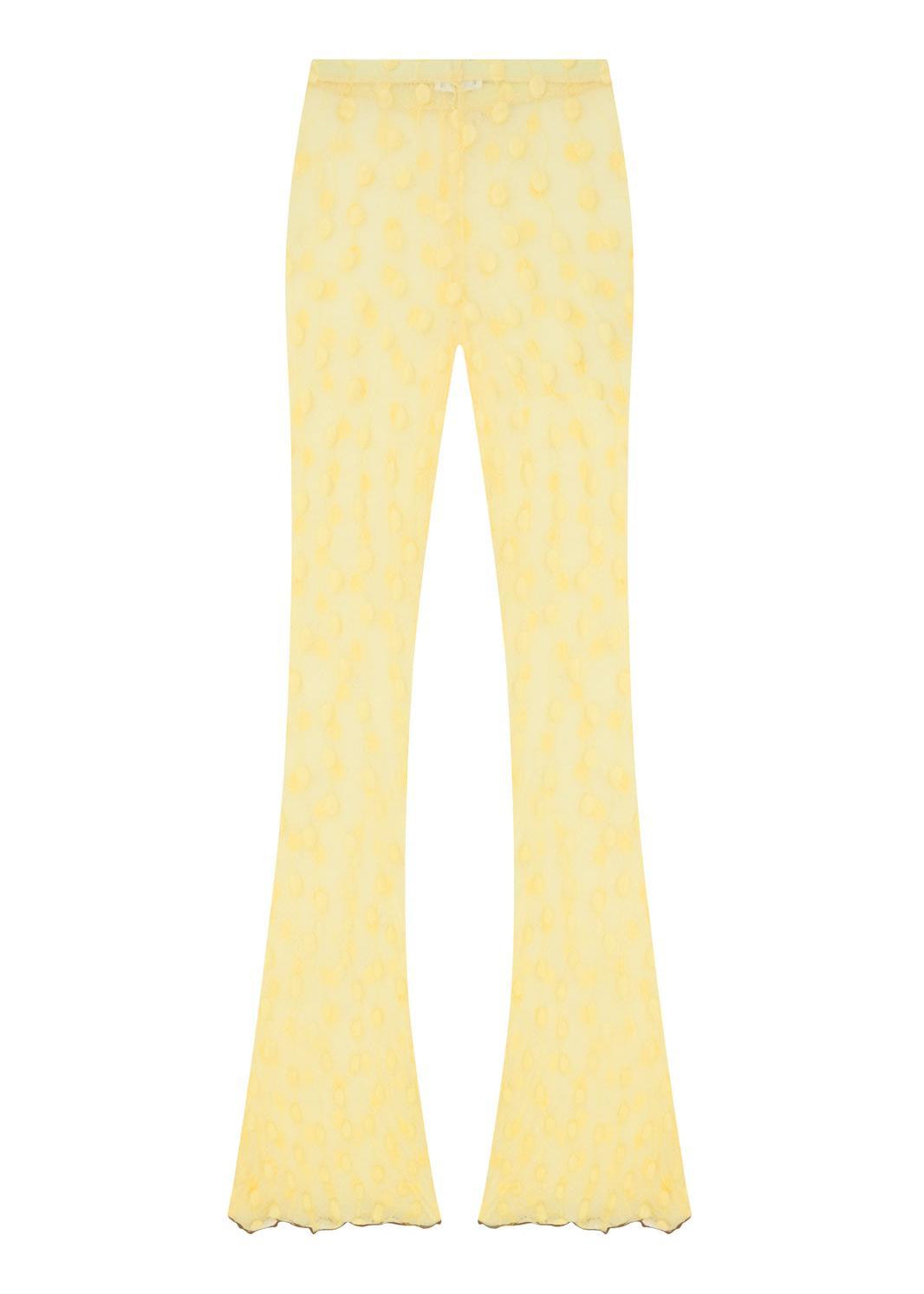 Yellow Debbie Lace Trousers