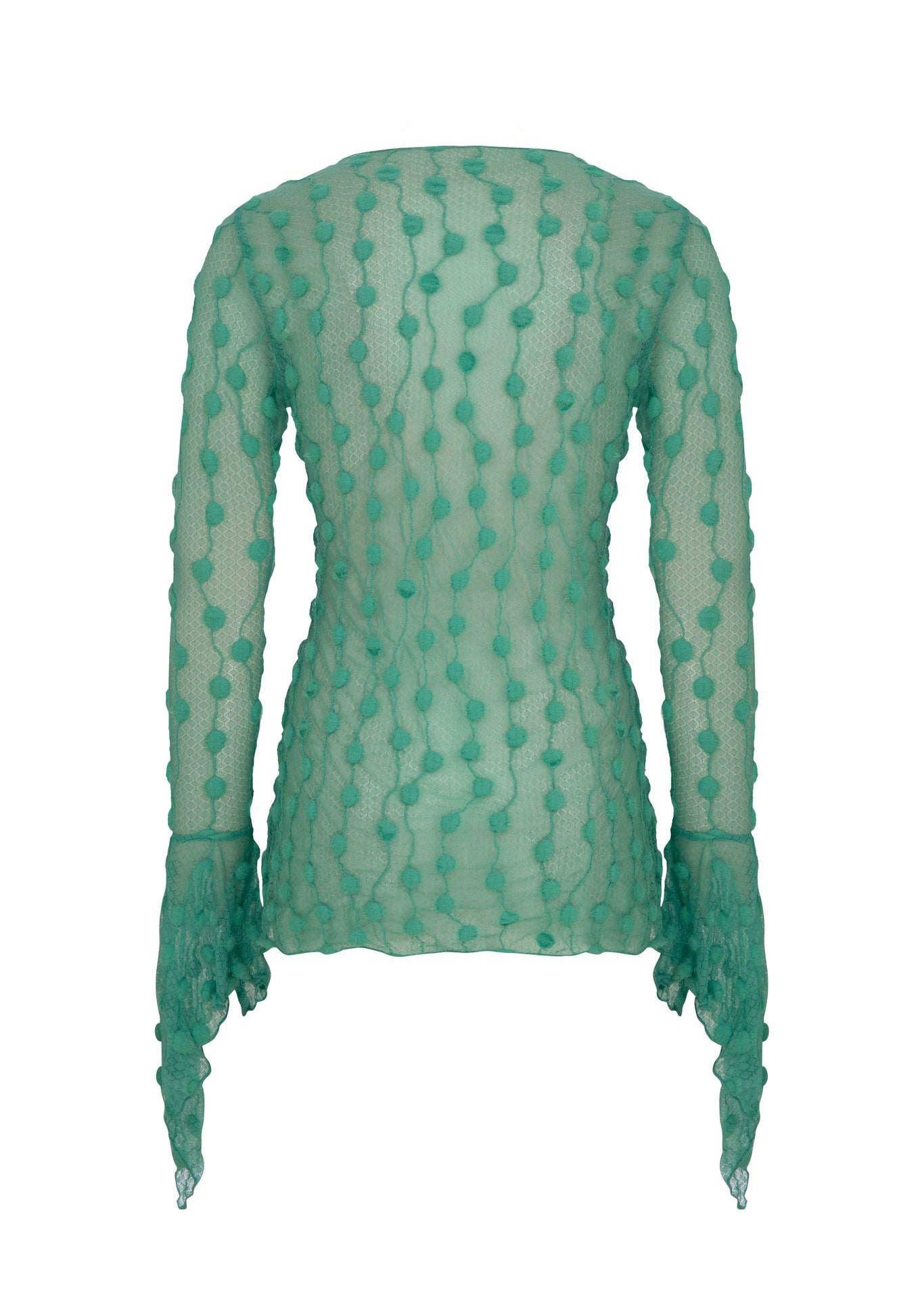 Green Debbie Lace Top