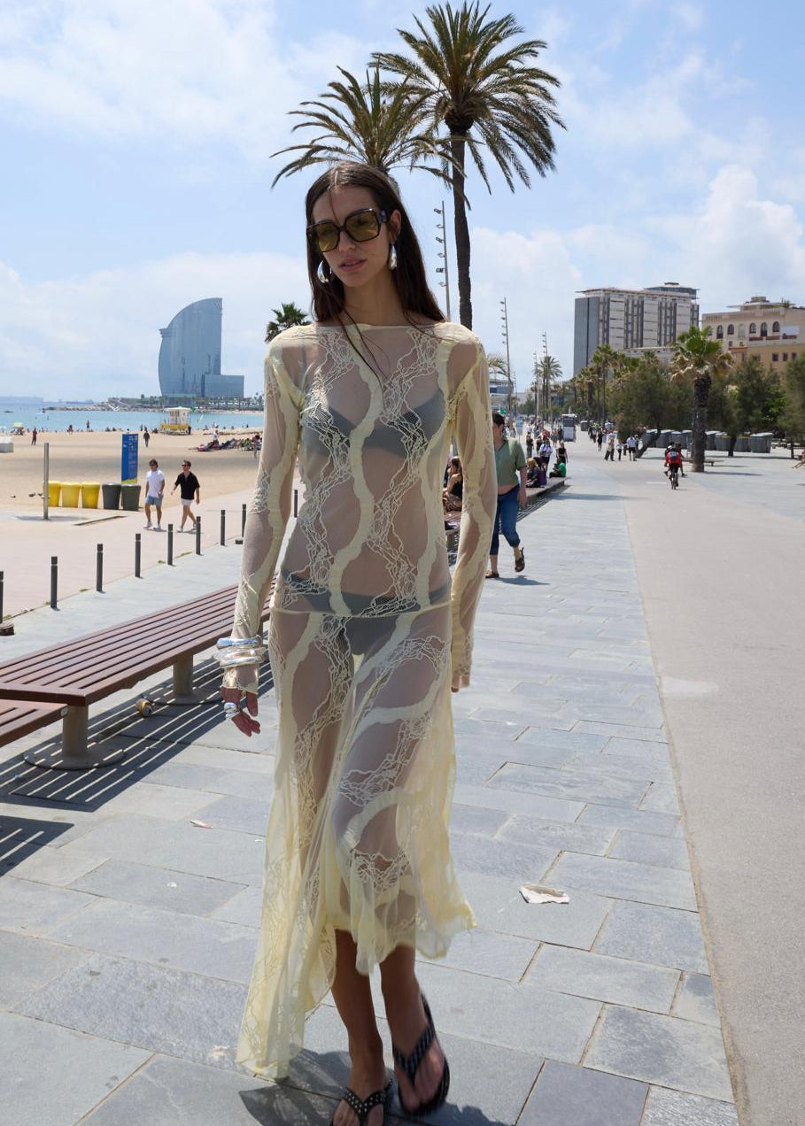Yellow Lace Dress