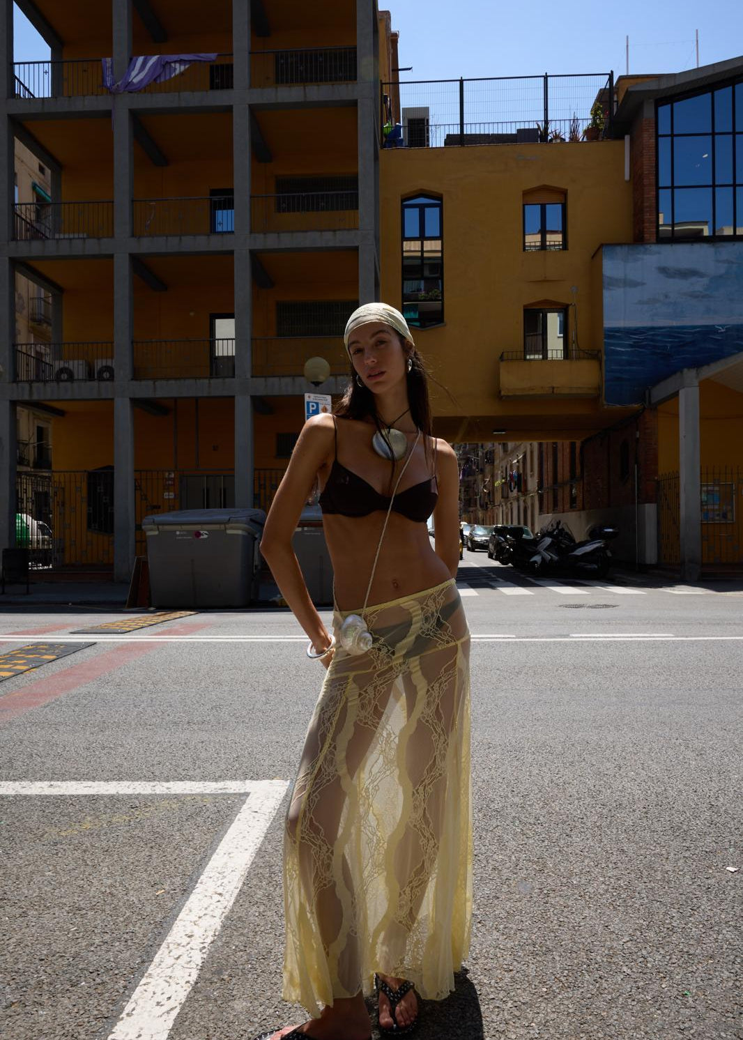 Yellow Lace Skirt